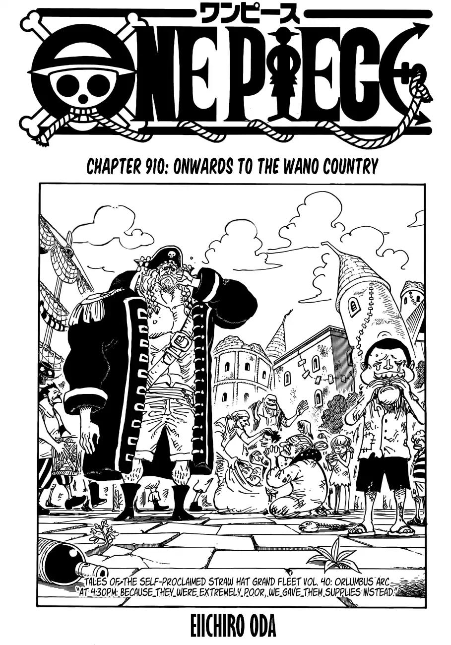 One Piece Chapter 910 1